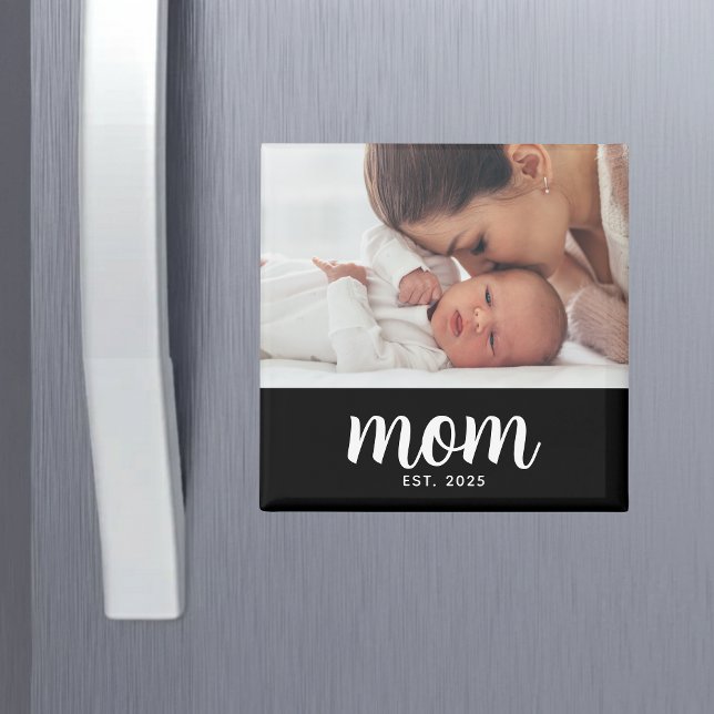 Mum Established Photo Mother's Day Magnet (Creator Uploaded)