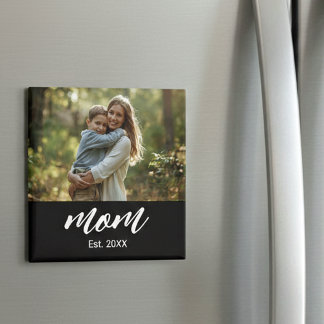 Mum Established Photo Mother's Day Magnet