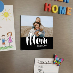 Mum Established Photo Mother's Day Magnet