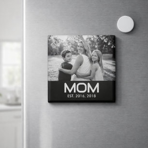 Mum Established Photo Mother's Day  Magnet