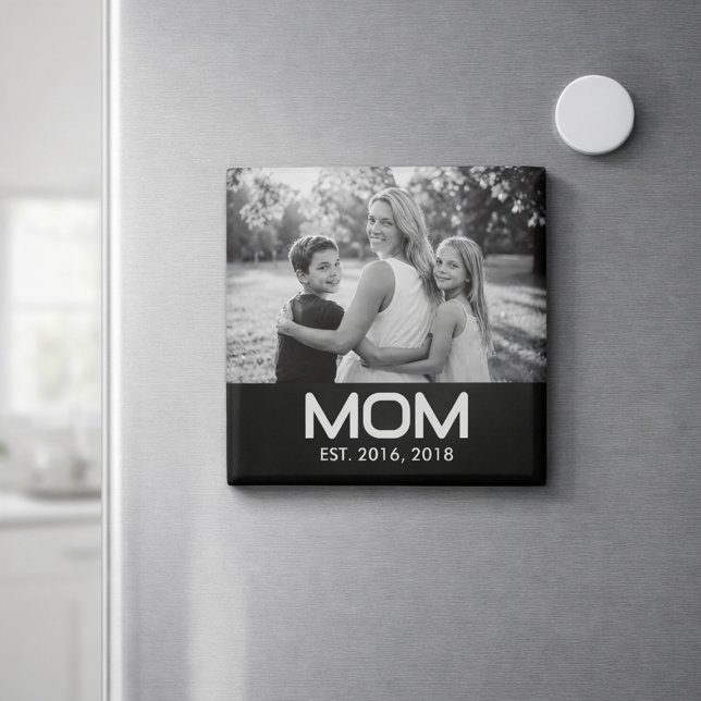 Mum Established Photo Mother's Day  Magnet (Creator Uploaded)