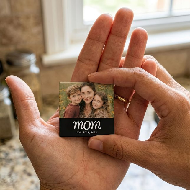 Mum Established Photo Mother's Day Magnet (Creator Uploaded)