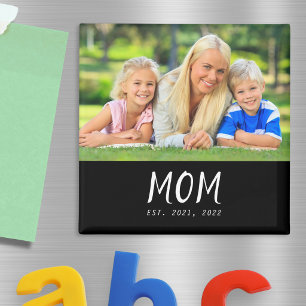 Mum Established Photo Mother's Day Magnet