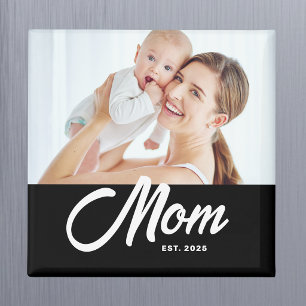 Mum Established Photo Mother's Day Magnet