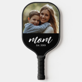 Mum Established Photo Mother's Day Pickleball Paddle