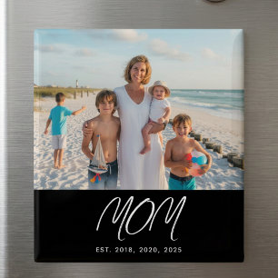 Mum Established Photo Mother's Day Refrigerator Magnet