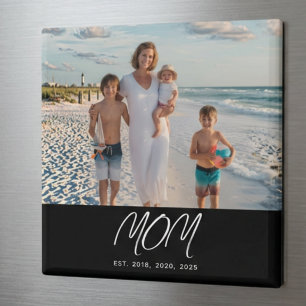 Mum Established Photo Mother's Day Refrigerator Magnet