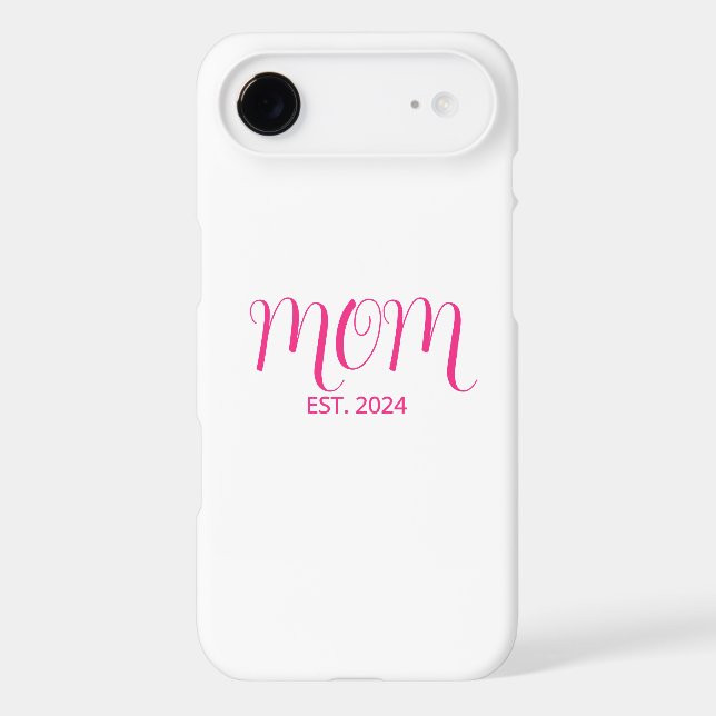 Mum Established Pink Script New Mum Gift (Back)