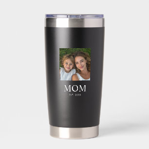 Mum Established Script Black 2 Photo Insulated Tumbler