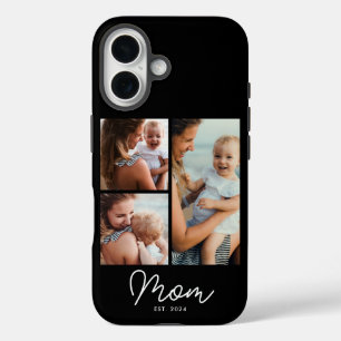 Mum Established Script Black 3 Photo iPhone 16 Case