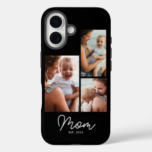 Mum Established Script Black 3 Photo iPhone 16 Case