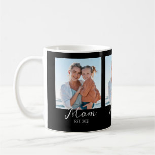 Mum Established Script Black 3 Photo  Coffee Mug