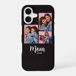 Mum Established Script Black 3 Photo iPhone 16 Case