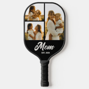 Mum Established Script Black 3 Photo Pickleball Paddle