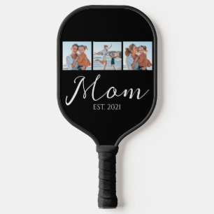 Mum Established Script Black 3 Photo  Pickleball Paddle