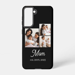Mum Established Script Black 3 Photo Samsung Galaxy Case