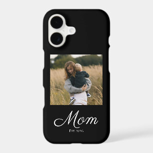 Mum Established Script Black Photo