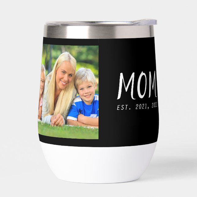 Mum Established Script Black Photo (Left)