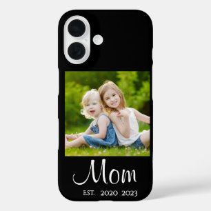 Mum Established Script Black Photo Case Mate 