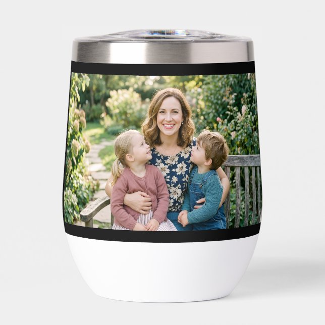 Mum Established Script Black Photo Thermal  (Front)