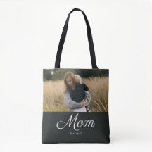 Mum Established Script Black Photo