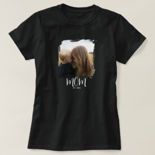 Mum Established Script Photo T-Shirt