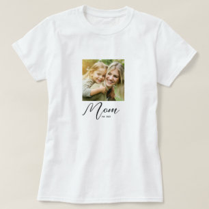 Mum Established Script Photo T-Shirt