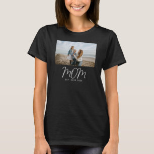 Mum Established Script Photo T-Shirt