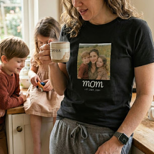 Mum Established Script Photo T-Shirt