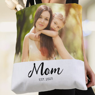 Mum Established Script Photo Tote Bag