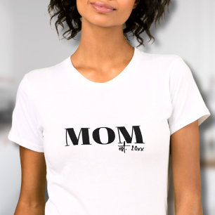 Mum Established Script Simple T-Shirt