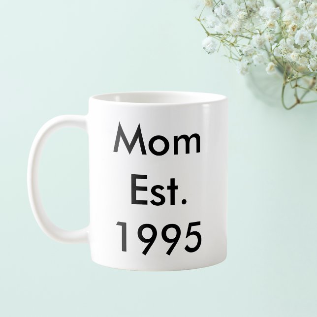 Mum Established Year Personalised Coffee Mug (Creator Uploaded)