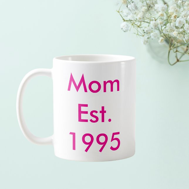 Mum Established Year Personalised Coffee Mug (Creator Uploaded)