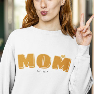 Mum established year simple boho typography T-Shirt