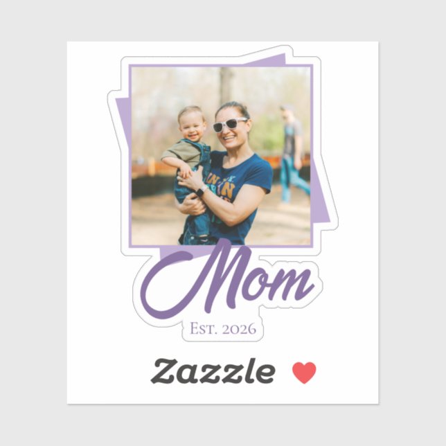 Mum Established Year with Custom Photo (Sheet)