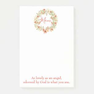 Mum floral beautiful quote post-it notes