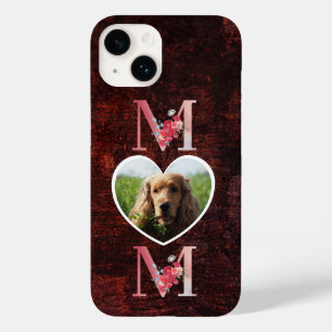 Mum Floral heart photo from the dog red Case-Mate iPhone 14 Case
