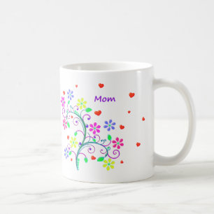 Mum Flower Cup With Custom We *Heart* You
