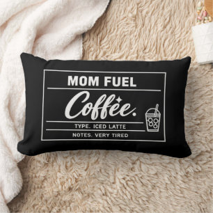 Mum Fuel Iced Latte Mother’s Day Lumbar Cushion
