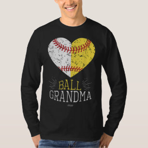 Mum Funny Baseball Ball Funny Grandma Softball Gif T-Shirt