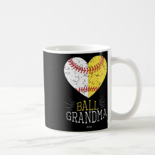 Mum Funny Baseball T Shirt Ball Funny Grandma Soft Coffee Mug