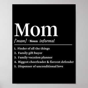 Mum funny definition poster