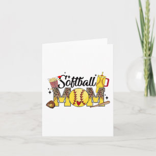 Mum Game Day Vibes Mothers Day Women Softball Mama Card