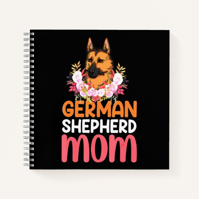 Mum German Shepard Shepherd Dog Notebook (Front)