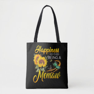 Mum Gift Happiness Is Being A Mama Tote Bag