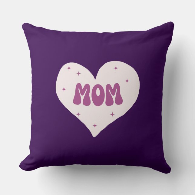 Mum Gift Heart  Cushion (Front)