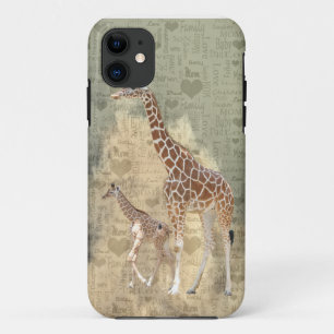 Mum Giraffe and Baby Family iPhone 5 Case