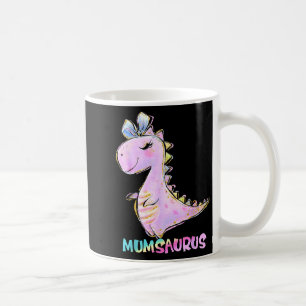 Mum girl dinosaur family matching birthday daughte coffee mug