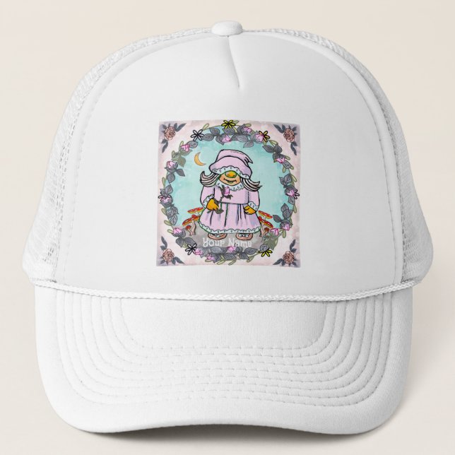 Mum gnome  trucker hat (Front)