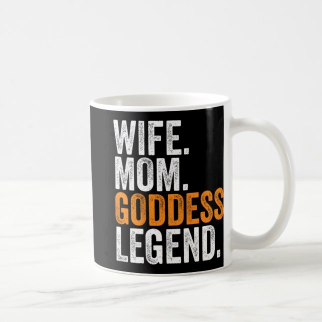 Mum Goddess Legend Funny Occupation Office  Coffee Mug (Right)